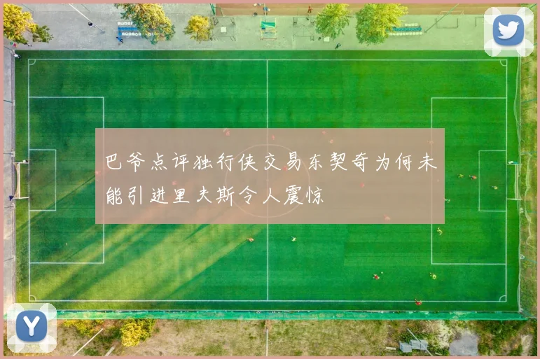 巴爷点评独行侠交易东契奇为何未能引进里夫斯令人震惊